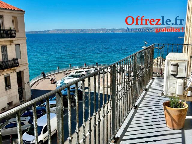 Grand T3/4 de 97m2 avec balcon vue mer