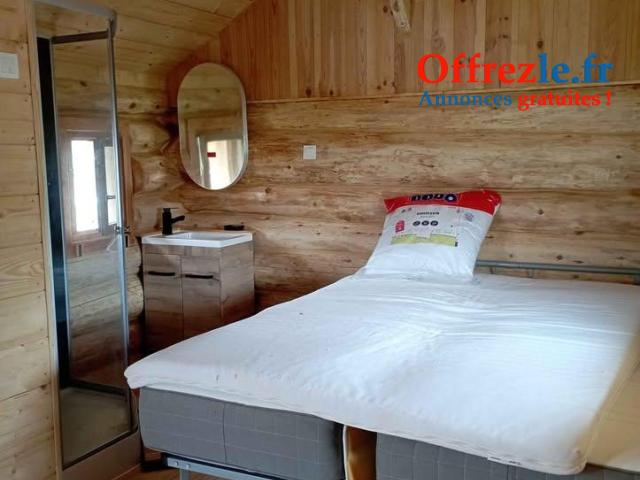 Vente ce chalet 20 M2, sans permis de construire ni dalle béton.