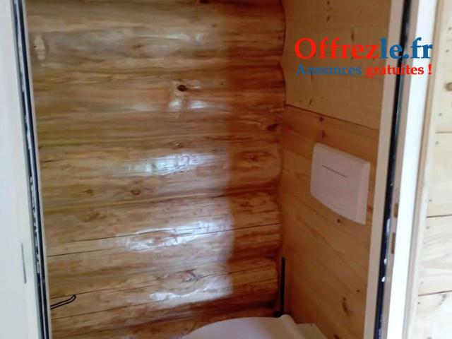 Vente ce chalet 20 M2, sans permis de construire ni dalle béton.