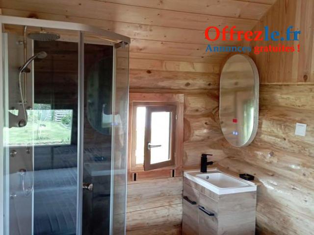 Vente ce chalet 20 M2, sans permis de construire ni dalle béton.