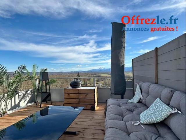 Appartement avec vue imprenable sur les Pyrénées – Aucun frais d’agence