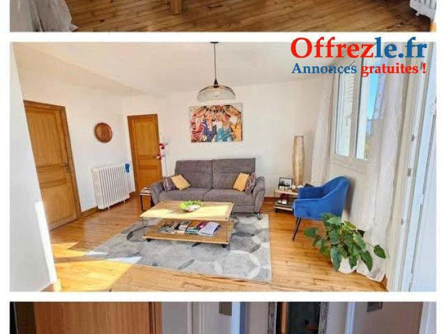 Bel appartement T4 traversant, vue dégagée plein sud sur les Pyrénées et sans vis à vis.